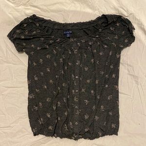 Off the shoulder floral top